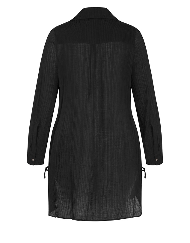 City Chic - Plus size Maci Tunic Shirt - black