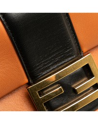Pre-Loved by Azura Reborn - Pre-Loved Mini Bicolor Nappa Apolo Chain Baguette Shoulder Bag