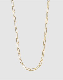 Wanderlust + Co - Harper Chain Link Gold Necklace