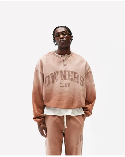 Represent - Owners Grandad Collar Sweatshirt