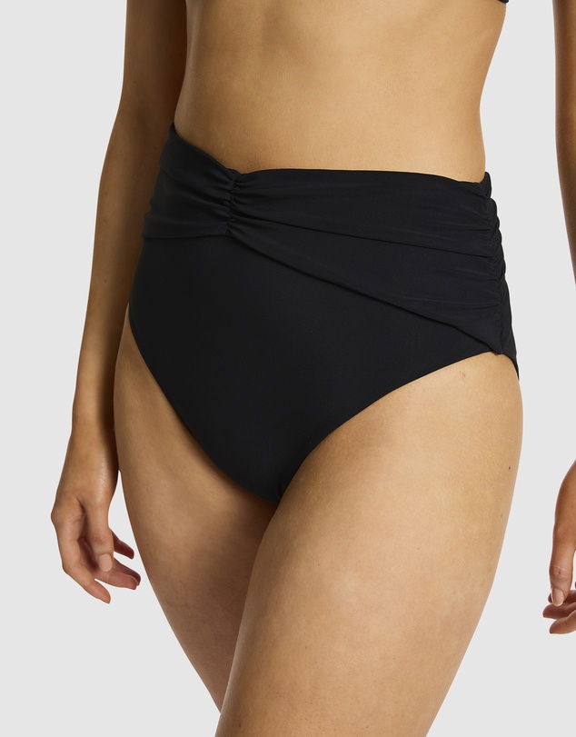 JETS - Jetset High Waist Ruched Bikini Bottom
