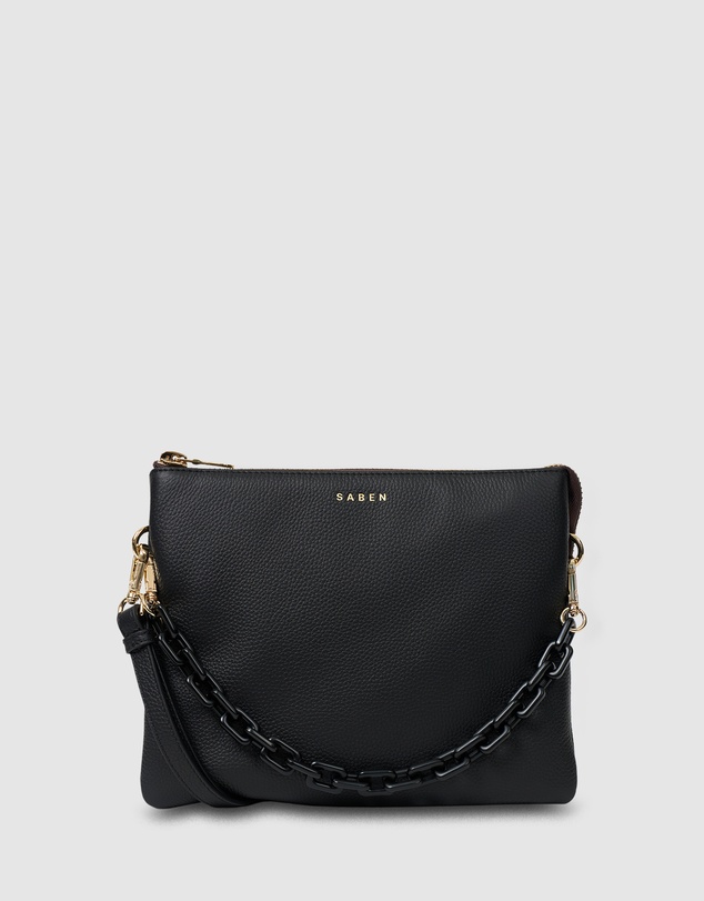 SABEN - Matilda Crossbody Black + Tonal Chain