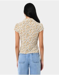 Forcast - Roxanne Floral Cap Sleeve Top