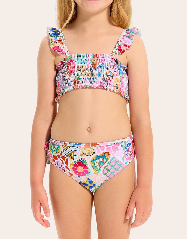 Seafolly - Beach Boheme Shirred Bikini - Kids