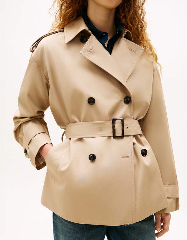 Tommy Hilfiger - Water Repellent Relaxed Short Trench Coat