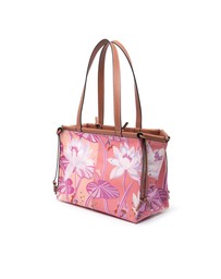 Pre-Loved by Azura Reborn - Pre-Loved Paulas Ibiza Small Canvas Waterlily Print Cushion Tote
