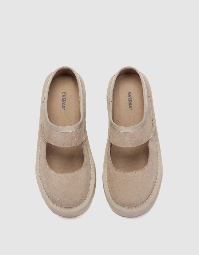 EVERAU - EverAU Ugg Moana Cow Suede Upper Loafer Oxfords Flats