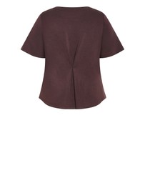 City Chic - Mae Short Sleeve Sweat Top