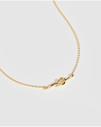 By Charlotte - Love Knot Diamond Necklace
