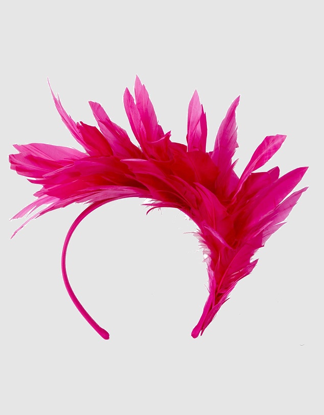 Max Alexander - Modern Fuchsia Racing Fascinator