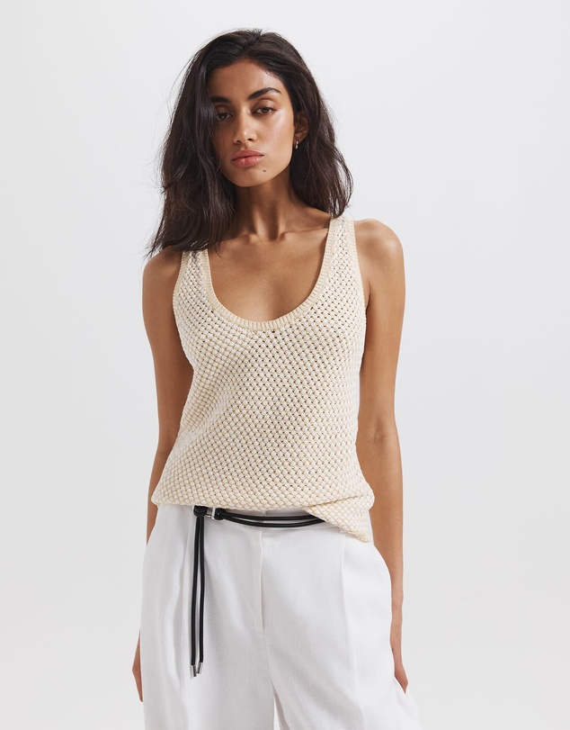 SABA - Dalia Woven Knit Tank