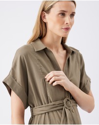 Ripe Maternity - Amy Linen Nursing Shirt Dress