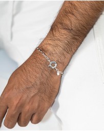 Kuzzoi - ICONIC EXCLUSIVE - Bracelet Male Long Link Chain 925 Sterling Silver