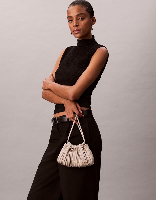 Calvin Klein - Mini Plissé Chain Crossbody Bag