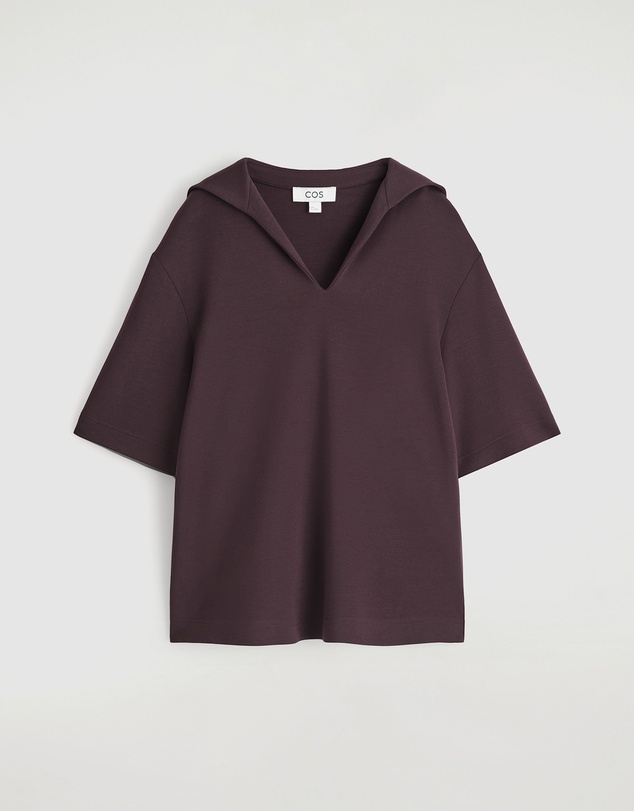 COS - Sailor-Collar Jersey T-Shirt