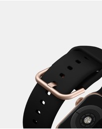 Friendie - Silicone Band with Modern Gold Buckle – The Byron – Apple Compatible