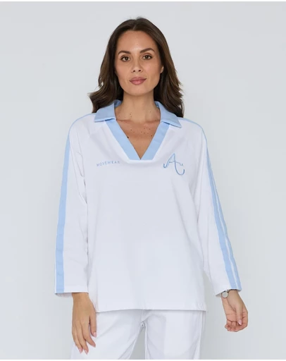 ALEXANDRA - Amour T-Shirt White/Blue