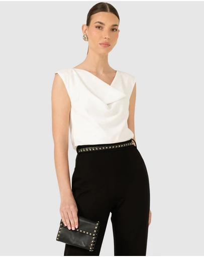 SACHA DRAKE - Cowl Bias Top