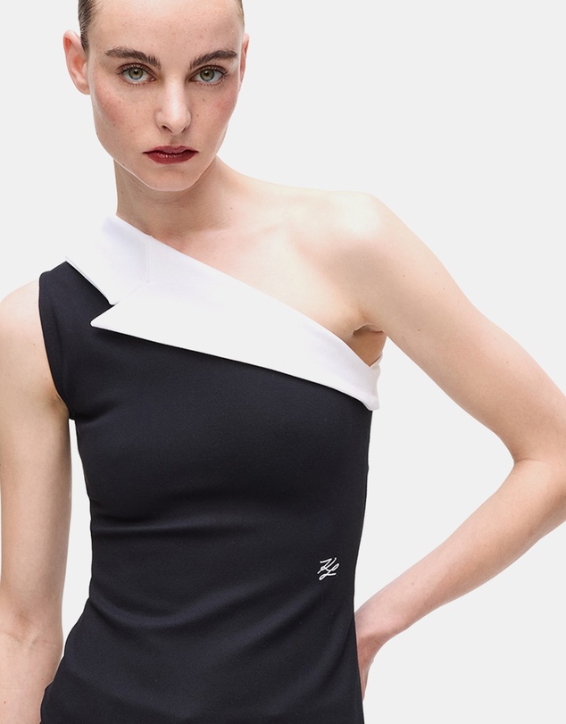 Karl Lagerfeld - Asymmetric Lapel Top