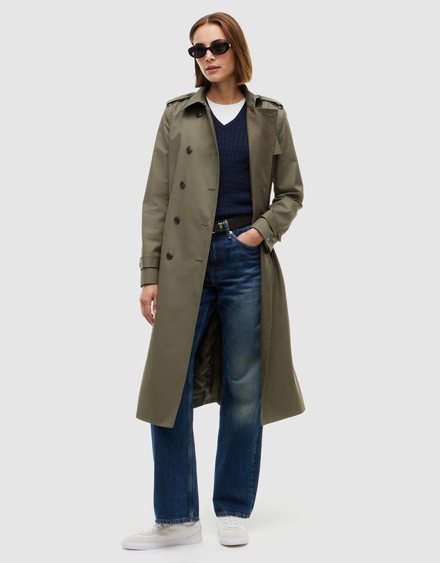 Tommy Hilfiger - Buckle Belt Double Breasted Trench Coat