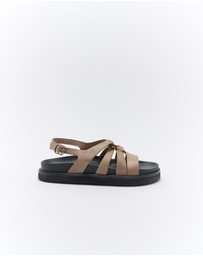 Walnut Melbourne - Dulce Leather Sandal