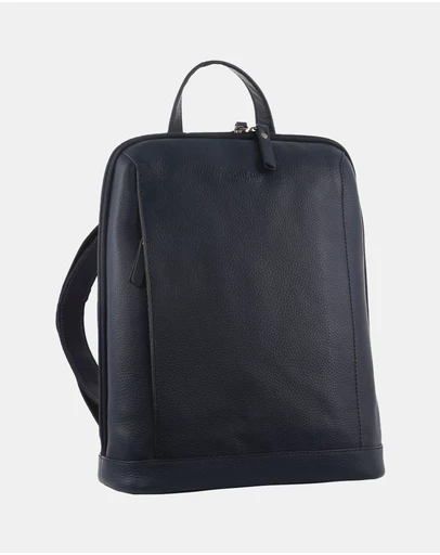 Milleni - Milleni Ladies Nappa Leather Twin Zip Backpack