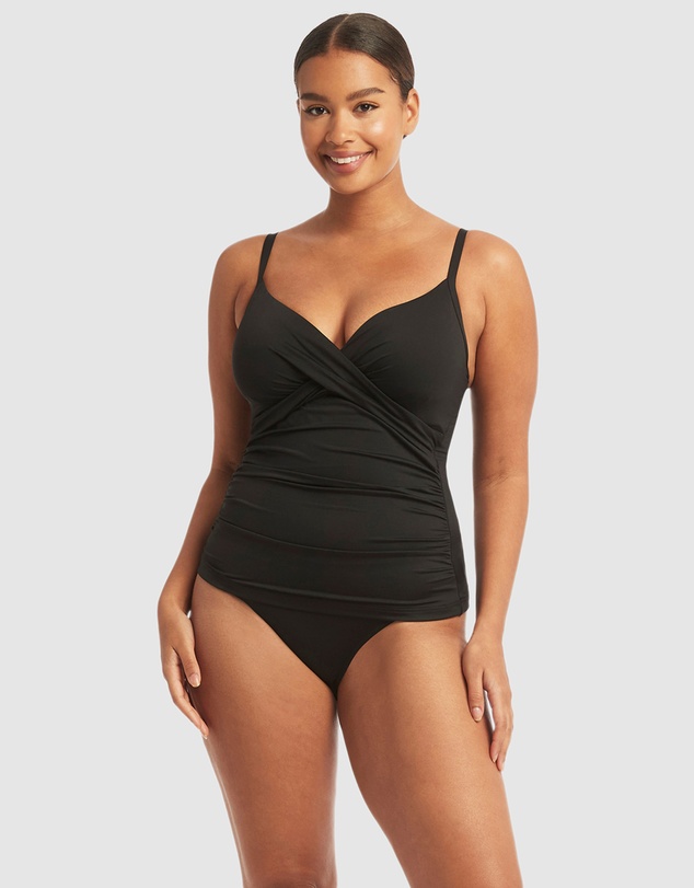 Sea Level Australia - Essentials Twist Front DD/E Tankini Top
