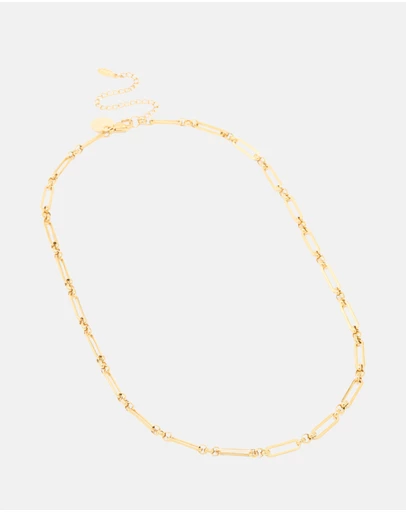 Lovisa - Waterproof Gold Plated Stainless Steel Open Oval Link Necklace