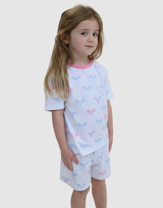 Sant And Abel - Kids Tennis Bows Short PJ Set
