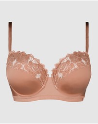 Sans Complexe - Arum Gloss Wired Half Cup Longline Bra with Lace