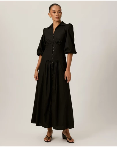 Tussah - Midi Dress with Underbust Seam