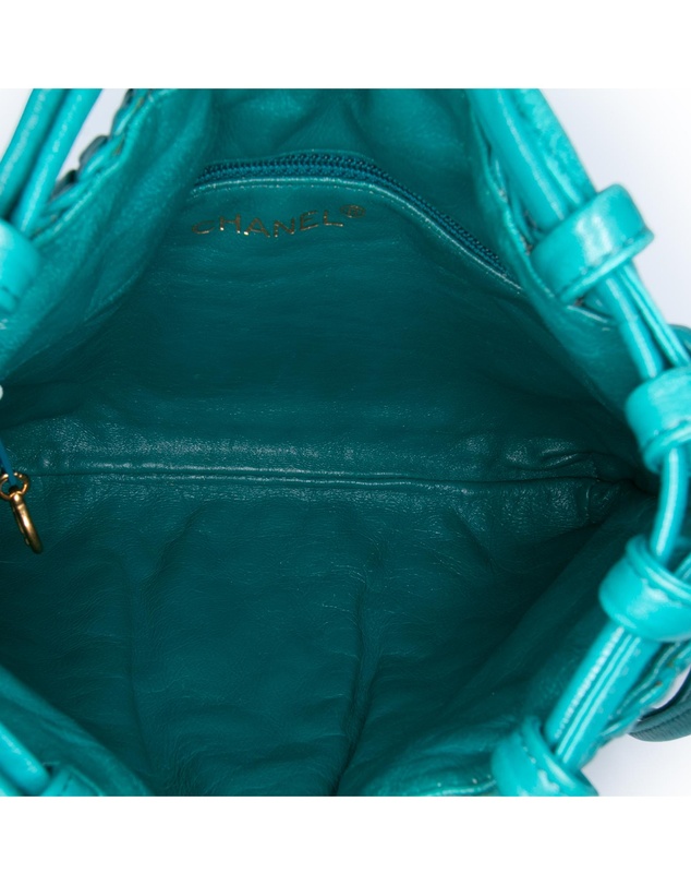 Pre-Loved by Azura Reborn - Pre-Loved Woven Lambskin Drawstring Pouch
