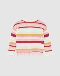 Fox & Finch - Orchard Bloom Stripe Cardigan - Babies