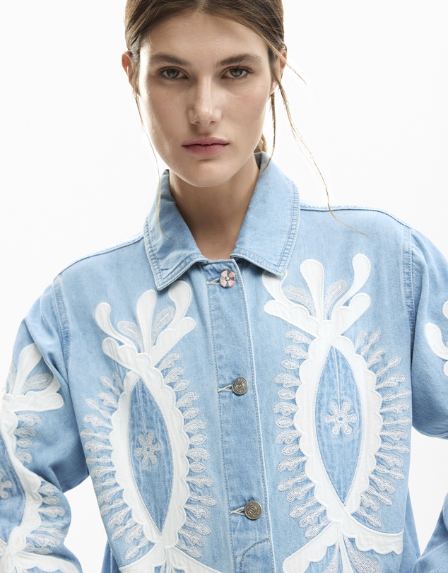 Desigual - Reversible jacket with embroidery