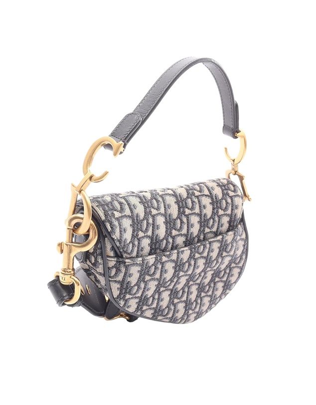 Pre-Loved by Azura Reborn - Pre-Loved Mini Oblique Canvas Saddle Bag