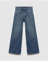 M.N.G - Wide-Leg Jeans With Buttons