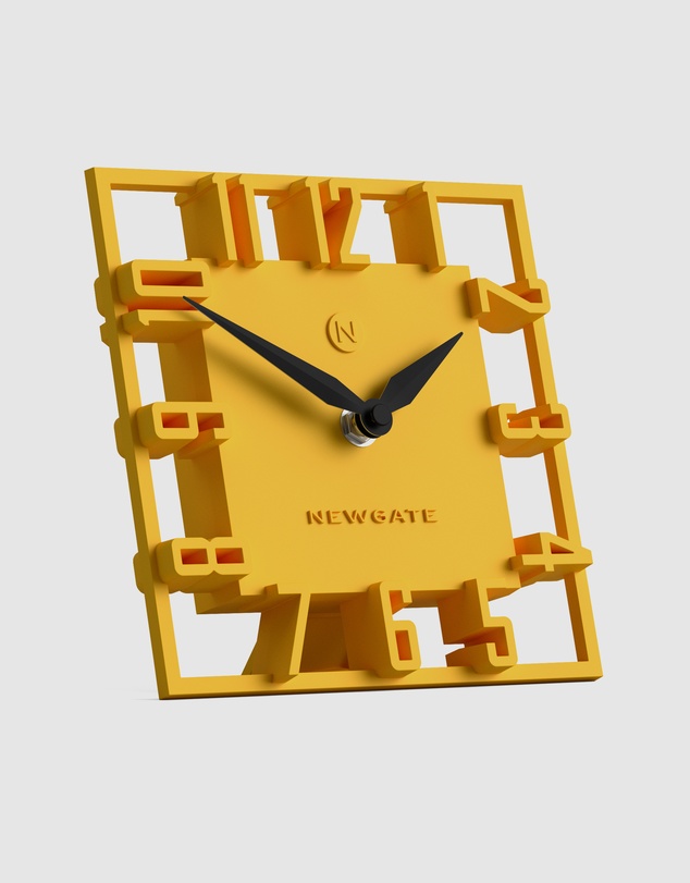 Newgate - Newgate Highline Mantel Clock-Yellow