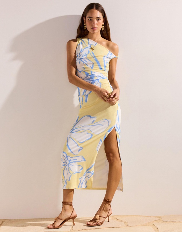 MINKPINK - Esme Asym Mesh Maxi Dress