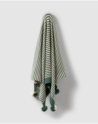 Wilson & Frenchy - Clover Stripe Knitted Stripe Blanket - Babies