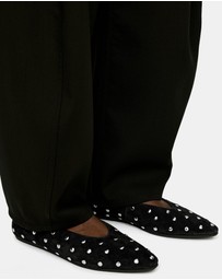 ARKET - Studded Suede Ballet Flats