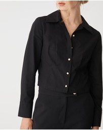 Forcast - Gabby Pleated Hem Shirt