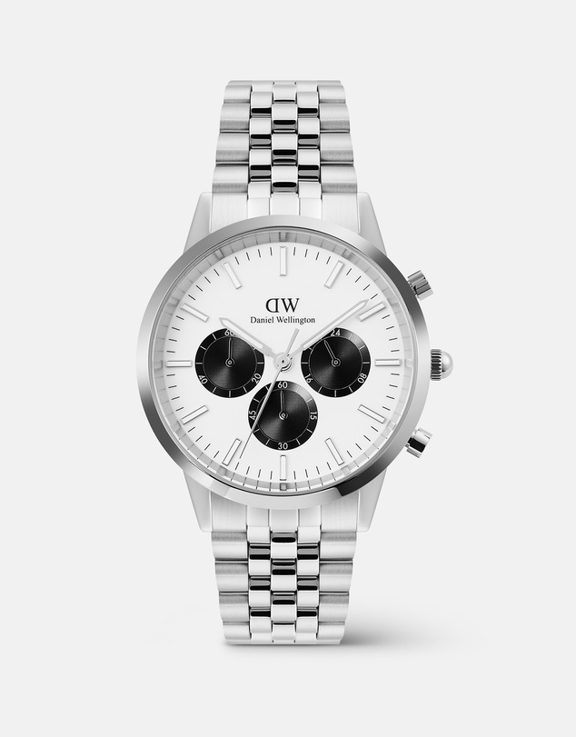 Daniel Wellington - Iconic Chronograph 42mm Arch 5-Link Panda S