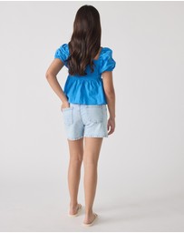 Decjuba Kids - Melody Puff Sleeve Top - Teens