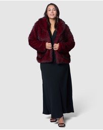 Pink Dusk by Curve Project - Hot Pursuit Fur Coat