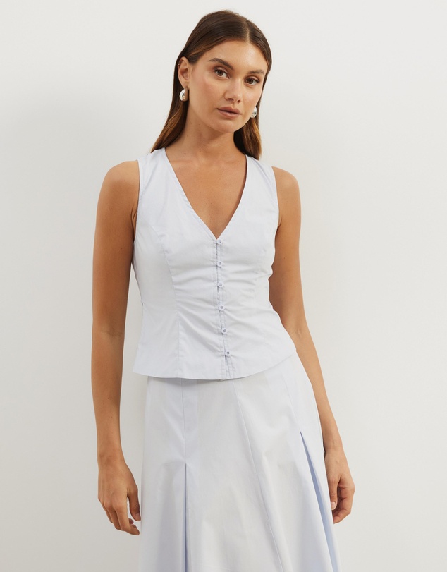 Atmos&Here - Maren Cotton Tie Back Vest Top