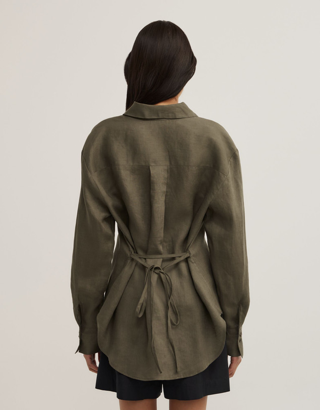 Witchery - Linen Tie Back Shirt