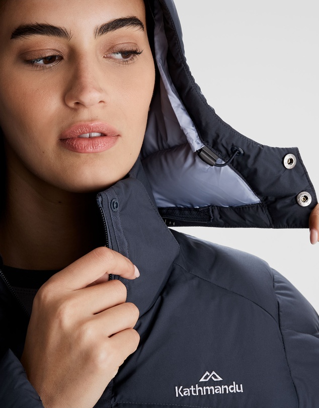 Kathmandu - Winterburn Down Puffer 600 Fill Longline Warm Winter Coat