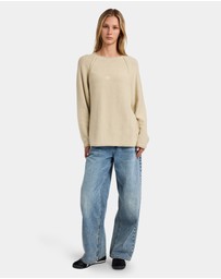 RVCA - Womens Ivy Raglan Crew Neck