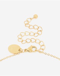 Lovisa - Waterproof Gold Plated Stainless SteeL Cubic Zirconia Statement Cross Necklace