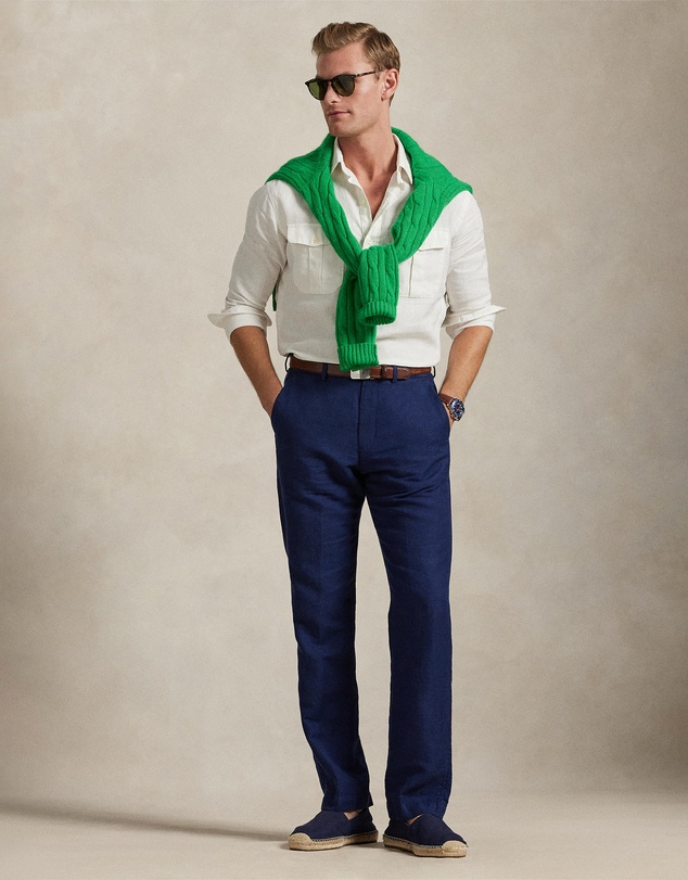 Polo Ralph Lauren - Straight Fit Houndstooth Twill Pants